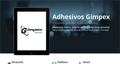 Desktop Screenshot of adhesivosgimpex.com